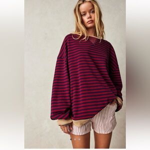Free People Classic Oversized Crewneck